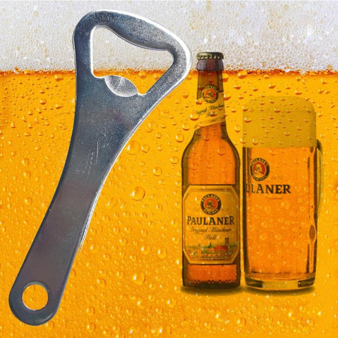 20 Pieces 3.6'' Stainless Steel Beer Bottle Opener Keychain Bulk for Bar, Restaurant, Bartender and Kitchen (Silver)