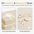 Pack 4, 19"*19"*3", UNIKOME Outdoor Chair Cushions of Water Resistant Patio Cushions with Ties, High Density Sponge