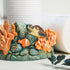 Bicuzat Countertop, Sea Animal and Coral Pattern Paper Towel Holder Stand, Resin Turtle Dolphin Crafts Display