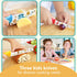 Kids Knife Set for Real Cooking, 4pcs Safe Kitchen Cutting Knives with Stainless Steel Blades, BPA-free