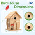 NESTO Wooden DIY Bird House Kit for Adults to Build, Outdoor Woodworking Crafts Freestyle Painting, Hanging Birdhouse