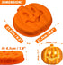 Webake Pumpkin 8 Inch Cake Pan, Silicone Jack-O-Lantern Mold, 3D Pumpkin Shaped Baking Pan for Halloween
