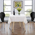 36 36 Inch 20-30 Inch sancua Small Square Tablecloth x White (Fits Tables), Stain and Wrinkle Resistant Washable Fabric