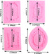 Mujiang Baroque Style Fondant Molds - Curlicues Scroll Lace Photo Frame Silicone Molds Set of 4