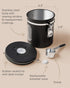 Veken Coffee Canister with Window, Airtight Stainless Steel Kitchen Food Storage Container with Date Tracker and Scoop
