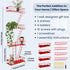 Fire Escape Ladder Shelf - New York Inspired 4 Tier Metal Shelf for Home Décor Organizer and Action Figure Display