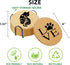 Cegkuc Set 6, 4" Coasters for Drinks with Holder of Cat Paw Coaster for New Home Couples House Warming Gifts Absorbent