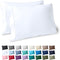 Bare Home Microfiber Pillow Cases - King Size Set of 2, Cooling Double Brushed White Pillowcases, Easy Care