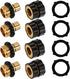 Xiny Tool 3/4 Inch Quick Connect Garden Hose Fittings, Male & Female Water Quick Release Hose Connector (4 Pack)