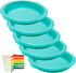 Webake Rainbow Cake Pans, 6 Inch Round Silicone Baking Pans, Set of 6 for Jumbo Whoopie Pie, Vegetable Pancakes