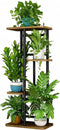 LINZINAR Plant Stand Indoor 4 Tier 5 Potted Multiple Plant Shelf Stands