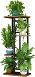 LINZINAR Plant Stand Indoor 4 Tier 5 Potted Multiple Plant Shelf Stands