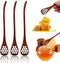 Cyrank 3PCS Honey Dipper Sticks, Long Handle Honey Dipper Mixing Stick Mini Honeycomb