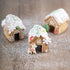 SIENON 3D Gingerbread House Cookie Cutter Set, 3pcs Stainless Steel Mini Christmas Kit, DIY Baking Tools