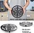 Sungmor Heavy Duty Cast Iron Round Metal Trivet, Rustproof Black Racks for Hot Pans or Teapot Kitchen Decor