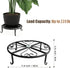 FAMIJOY 2 Pack 12 Inches 3 Inches (12 inches, Metal Plant Stand for Indoor and Outdoor, Flower Pot Holder for Living