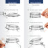 Bormioli Rocco Fido Clear Glass Jar with 85 mm Gasket, 0.5 Liter, Pack of 2