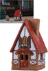 Ceramic Houses Collection - Miniature Fantasy House - Room Decoration - Cone Incense Holder R504WR