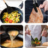 Kitchen Utensils Set, 5 Pcs Non-Stick Silicone Cooking Utensils with Wooden Handle, Heat Resistant Gadgets