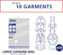 Hefty Shrink-Pak Vacuum Storage Bags, Space Saver for Under Bed Storage, 3 Large Hanging Vacuum Bags