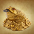 Hilitand Money Frog Toad Decoration, Chinese Feng Shui Wealth Lucky Money Frog Statue for Home Office Decoration
