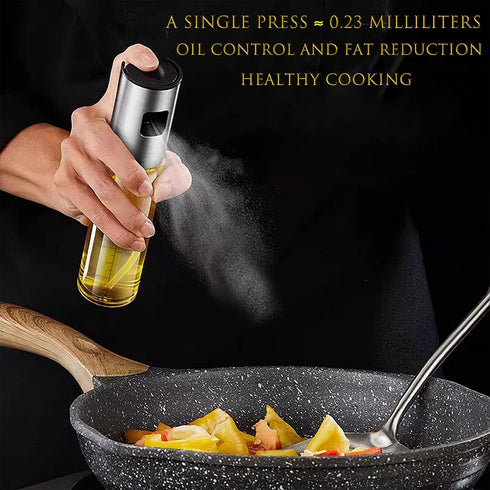 100ml Olive Oil Spritzer, Oil Sprayer for Cooking, Salad, BBQ, Kitchen Baking, Roasting