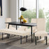 SearchI Dining Bench Cover, Stretch Washable Long Bench Seat Covers, Rectangle Dining Table Bench Slipover for Dining