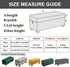 21) Eco-Ancheng Storage Ottoman Cover Rectangle Ottoman Slipcover Folding Storage Bench Cover Footrest Stool Slipcover