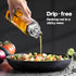 Set 17 oz Set 2 Glass Olive Oil Dispenser Bottle for Kitchen Shatterproof & Leakproof Oil and Vinegar Dispenser