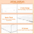 5'' 2 Pack, 5 Inch Clear Acrylic Wall Shelf Small Wall Shelves Display for Small Space
