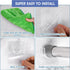 Sibba Shower Rod Holder 4Pcs, No Drilling Sticky Curtain Rod Bracket, Heavy Duty Wall Hold Tool for Bathroom