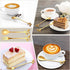Stainless Steel Leaf Coffee Spoon and Appetizer Fork Set, 40 Pieces Mini Dessert Utensils for Coffee, Tea