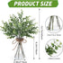 Lcuasc Artificial Eucalyptus Stem in Vase,Realistic Greenery Small Fake Eucalyptus Plant for Coffee Table Centerpieces