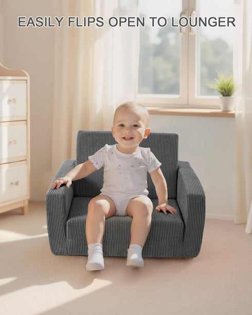 Chair,2-in-1 1-3 Toddle & Kids Soft Toddler Couches that Fold Out,Toddler Chairs Comfy Years Old,Convertible Sofa