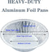 Pie Pans (100 Pack) - 5 inch Heavy-Duty Disposable Aluminum Foil for Mini Pies, Easy to Stack and Store