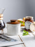 Countertop, Ceramic Butter Dish With Lid, Butter Crock for French Butter Keeper for Spreadable Butter, Elegant Embossed