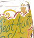 Lolita Best Aunt Ever Artisan Painted Wine Glass Gift