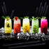 Aboat 120 Pieces 7.3 Inch Plastic Round Top Swizzle Sticks, Crystal