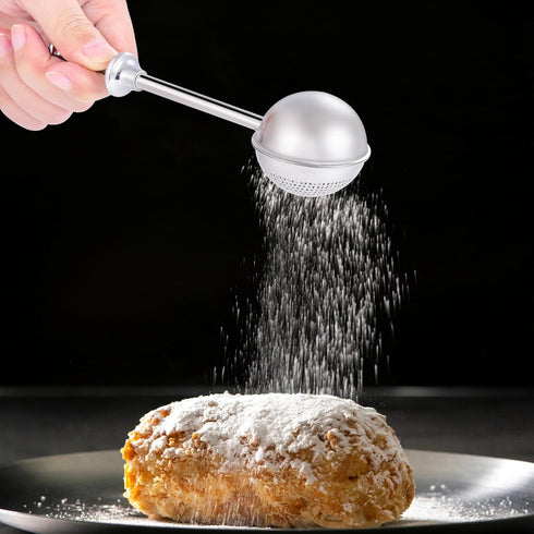 XVBITOR 18/8 Sugar Shaker, Powdered Sugar Shaker Duster with Stainless Steel Fine Mesh Dispenser Sugars and Spring