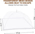 (6 Pack) ESFUN Food Net Covers for Outside, 17"x 17" Large Outdoor Mesh Screen Tents for Picnics