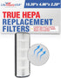 LifeSupplyUSA True HEPA Filter Replacement for Hunter Air Purifier Models 30610, 30611, 40882, 40884, 408841