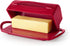 Flip-Top Butter Dish without Spreader, Red