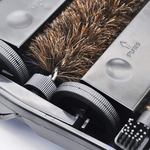 Quiet Carpet Sweeper, EZ SPARES Floor Sweeper with Horsehair Roller Brush Strong, Suitable for Carpet Cleaning Power,