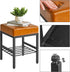 LG-60J IBUYKE Square Makeup Stool with Adjustable Feet and Storage Space, Footrest Chair, PU Vanity Seat, Multi-Use as