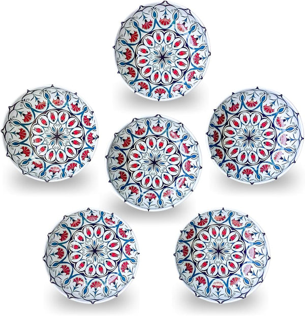 novamem since 2024 NOVAMEM 6 Pack Metal Snack Bowls 3.74 inch Small Sauce Bowls with