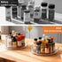 4 Pack 10 inch Countertop, 360-Degree Lazy Susan Turntable for Spice Organization | Clear BPA-Free Plastic Rotating