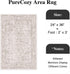 Light Brown 2x3 Area Rug, Vintage Entryway Carpet, Washable Distressed Rug for Indoor Bedroom, Living Room