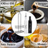 2 Pack Set 17oz Tebery Oil and Vinegar Dispenser with Caddy Holder, Black & White Olive Oil Dispenser Bottle, Cute