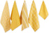 DII Assorted Woven Kitchen Set, 5 Piece - Dishtowel 18x28, Dishcloth 13x13, Mustard
