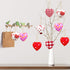 EBaokuup 30 Pcs Valentines Fabric Heart Ornament for Hanging, Heart-Shaped Decoration for Valentine's Day Home Decor